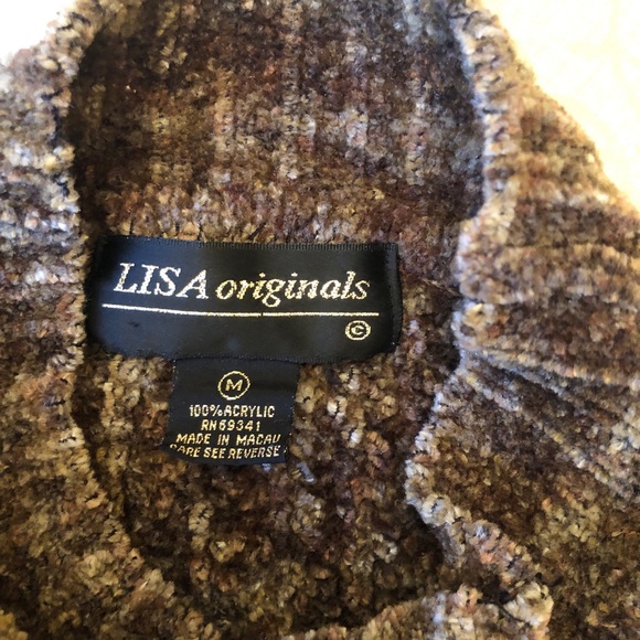 Brown sweater top size M - Picture 2 of 3